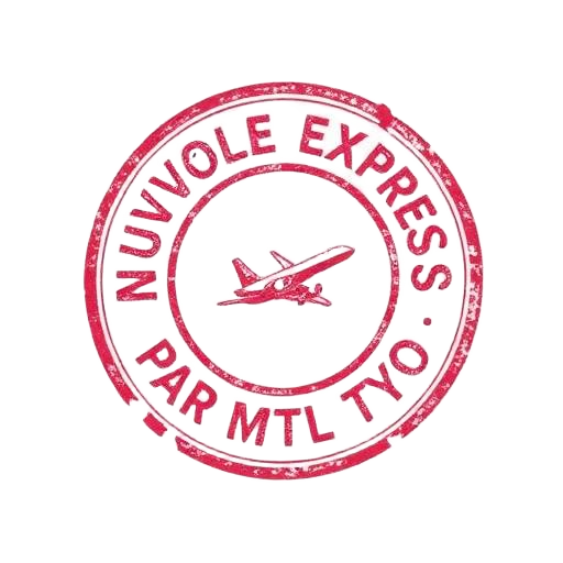 Timbro passaporto Nuvole Express